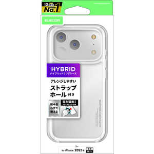 エレコム ELECOM iPhone 17 Proケース ハイブリッドケース ストラップホール付キ メタルリング付 クリア PMA25CHVCKSHCR エレコム ELECOM iPhone 17 Proケース ハイブリッドケース ストラップホール付キ メタルリング付 クリア PMA25CHVCKSHCR