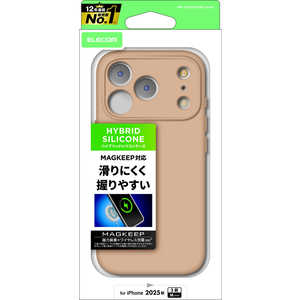 エレコム ELECOM iPhone 17 Proケース ハイブリッドケース シリコン MAGKEEP カフェオレ PMA25CHVSCMGBE エレコム ELECOM iPhone 17 Proケース ハイブリッドケース シリコン MAGKEEP カフェオレ PMA25CHVSCMGBE