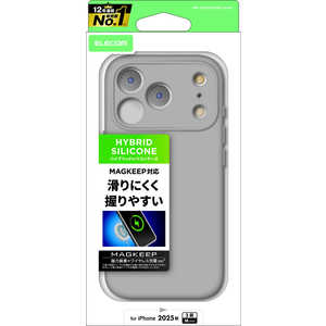 GR ELECOM iPhone 17 ProP[X nCubhP[X VR MAGKEEP O[ PMA25CHVSCMGGY