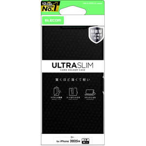 GR ELECOM iPhone 17 ProP[X \tgU[P[X ^ Εt ubN PMA25CPLFUCB