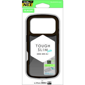 GR ELECOM iPhone 17 ProP[X TOUGH SLIM LITE t[J[ }bg(o[R[g) ^Ot ubN PMA25CTSLFCBKM