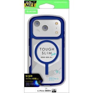 GR ELECOM iPhone 17 ProP[X TOUGH SLIM LITE t[J[ MAGKEEP lCr[ PMA25CTSLFCMNV