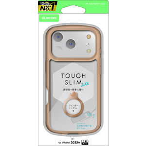 エレコム ELECOM iPhone 17 Proケース TOUGH SLIM LITE フレームカラー リング付 カフェオレ PMA25CTSLFCRBE エレコム ELECOM iPhone 17 Proケース TOUGH SLIM LITE フレームカラー リング付 カフェオレ PMA25CTSLFCRBE