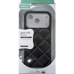 エレコム ELECOM iPhone 17 Proケース ハイブリッドケース キルティング ブラック PMA25CUCQBK エレコム ELECOM iPhone 17 Proケース ハイブリッドケース キルティング ブラック PMA25CUCQBK