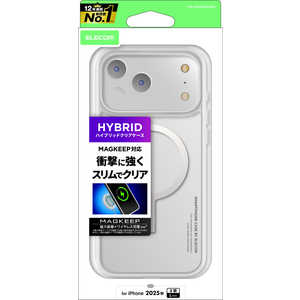 エレコム ELECOM iPhone 17 Pro Maxケース ハイブリッドケース MAGKEEP ホワイト PMA25DMAG02WH エレコム ELECOM iPhone 17 Pro Maxケース ハイブリッドケース MAGKEEP ホワイト PMA25DMAG02WH
