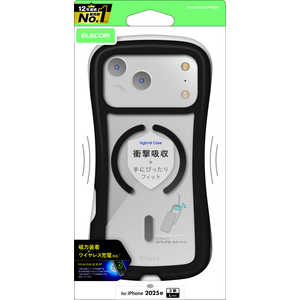 GR ELECOM iPhone 17 Pro MaxP[X GRIP t[J[ MAGKEEP ubN PMA25DGRPFMBK