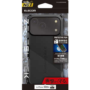 GR ELECOM iPhone 17 Pro MaxP[X ZEROSHOCK MAGKEEP ubN PMA25DZEROMGBK