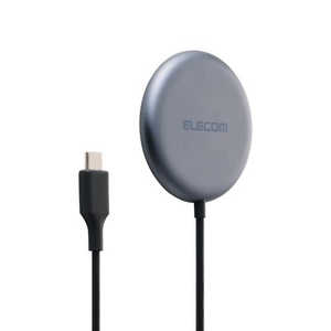 GR ELECOM CX[d Qi2 25W }Olbg Yɂ ٕm@\ USB-CP[u1.5m ubN W-MA11BK