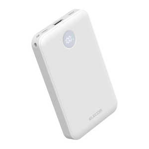 �G���R�� ELECOM ���o�C���o�b�e���[ 10000mAh ���^ �y�� 22.5W�[�d 3�|�[�g(Type-C×2/USB-A) PSE�K�� iPhone/Android/Switch�Ή� ���s �h�� �z���C�g DE-C76-1