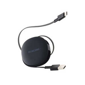 GR ELECOM 莮 [dP[u USB-A to USB-C 90cm f[^]Ή RpNg[ ubN MPA-ACRL09BK