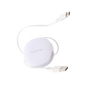 GR ELECOM 莮 [dP[u USB-A to USB-C 90cm f[^]Ή RpNg[ zCg MPA-ACRL09WH