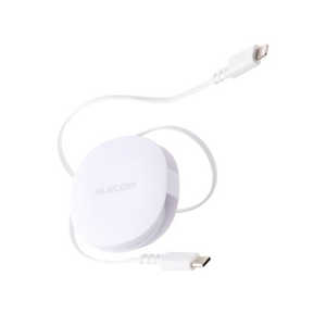 GR ELECOM 莮 [dP[u USB-C to Lightning 90cm PD60W f[^]Ή MFiF RpNg[ zCg MPA-CLRL09WH