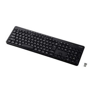 �G���R�� ELECOM ���C�����X�L�[�{�[�h �É� Bluetooth / 2.4GHz���� ���{��z�� �e���L�[�t�� AI�N���L�[���� �ő�3��ڑ� TK-QT11FMMBK