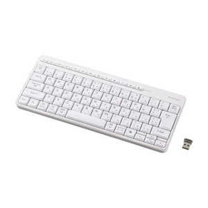 �G���R�� ELECOM ���C�����X�L�[�{�[�h �É� Bluetooth / 2.4GHz���� ���{��z�� �e���L�[���X AI�N���L�[���� �ő�3��ڑ� TK-QT11MMMWH
