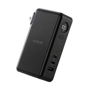 �G���R�� ELECOM �R���Z���g��̌^ ���o�C���o�b�e���[ 10000mAh PD�Ή� 30W 3�|�[�g(Type-C×2�{USB-A) PSE�K�� �u���b�N DE-AC13-10000BK