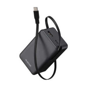 쥳 ELECOM 꼰USB-C֥η ХХåƥ꡼ 10000mAh 22.5W PD/PPSб PSEŬ ֥å DE-C80L-10000BK