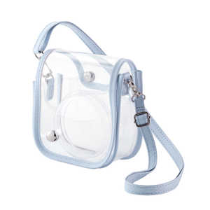 エレコム ELECOM チェキケース instax mini 12専用 クリア カメラケース マグネット式フラップ ストラップ付 ブルー IC-CCM12BU エレコム ELECOM チェキケース instax mini 12専用 クリア カメラケース マグネット式フラップ ストラップ付 ブルー IC-CCM12BU