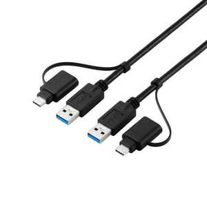 GR ELECOM f[^ڍsP[u USBNP[u 1.5m Win11/10/MacΉ USB3.0/5Gbps ] hbOhbv CXg[sv L[{[hE}E
