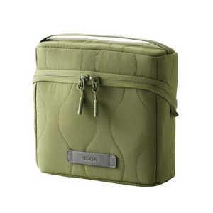 エレコム　ELECOM ガジェットポーチ キルティング オニオンスティッチ スタンドタイプ 大容量 BMA-QTGPSGN