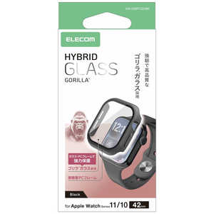 �G���R�� ELECOM Apple Watch 42mm �t���J�o�[�P�[�X �v���~�A���K���X �S���� ������ AW-25BFCGOBK