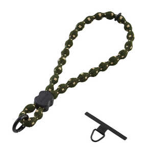 エレコム　ELECOM スマホストラップ ハンドストラップ 手首用 全機種対応 落下・紛失防止 やわらか伸縮タイプ 特許こぶ型ひも 軽量 ストラップホールシート付属 AIRFLEX カーキ P-STHSTKH