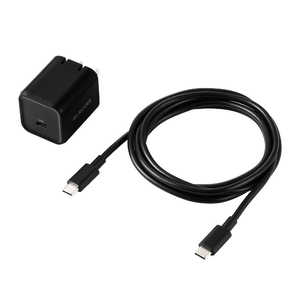 �G���R�� ELECOM AC�[�d�� USB�[�d�� USB Power Delivery�Ή� 45W Type-C×1 �X�C���O�v���O C-C�P�[�u���t�� 1.5m ACDC-PD12345BK