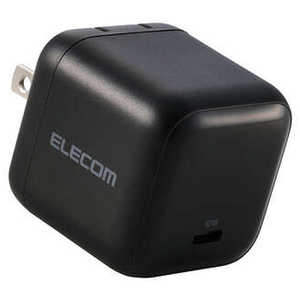 �G���R�� ELECOM USB �[�d�� 65W PD PPS�Ή� 1�|�[�g USB-C GaN II �R���p�N�g �܂肽���݃v���O PSE�K�� MacBook iPad iPhone Switch �Ή� �u���b�N MPA-AC1246