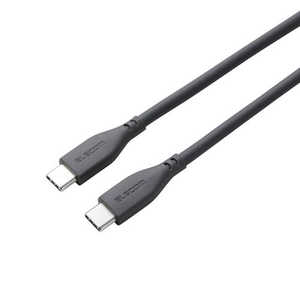 �G���R�� ELECOM USB Type-C to USB Type-C�P�[�u�� �V���R�� USB Power Delivery�Ή� �ő�100W 2.0m MS-CC5PSS20GY
