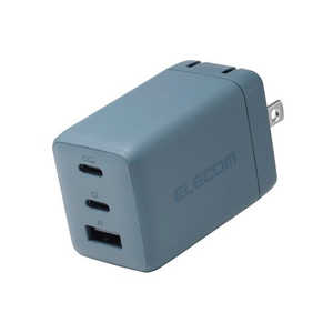�G���R�� ELECOM �m�[�gPC�pAC�A�_�v�^�[ USB�[�d�� USB PD 67W USB-C×2 USB-A×1 �X�C���O�v���O ACDC-PD10367GN