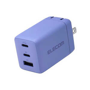�G���R�� ELECOM �m�[�gPC�pAC�A�_�v�^�[ USB�[�d�� USB PD 67W USB-C×2 USB-A×1 �X�C���O�v���O ACDC-PD10367PU
