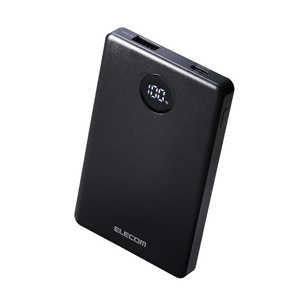 �G���R�� ELECOM ���o�C���o�b�e���[ 5000mAh ���^ �y�� 22.5W PSE�K�� ���ő̃��`�E�� iPhone Android Switch �Ή� LED�c��1���\�� �u���b�N DE-C85-5000BK