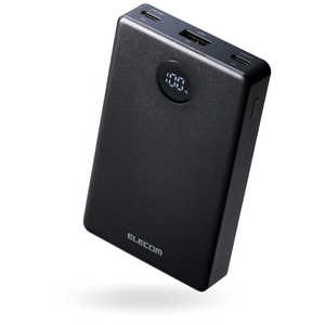 ���쥳�� ELECOM ��Х���Хåƥ꡼ 10000mAh ���� ���� 35W PSEŬ�� Ⱦ���Υ������ Ĺ��̿ iPhone Android Switch �б� LED����1��ɽ�� �֥�å� DE-C86-1000