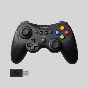 エレコム　ELECOM FPSゲームパッド PC用 ワイヤレス 2.4GHz Win11/10対応 XInput DirectInput メカニカルトリガー スティック交換 ［13ボタン］ JC-GP50XVBK