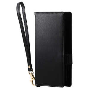 エレコム　ELECOM スマホケース 手帳型 多機種スマホ対応 汎用 マルチケース 自己吸着シート カード収納 ハンドストラップ付き ICカード対応 大型カメラ対応 スタンド機能付き Sサイズ ソフトレザー ブラック P-06PLFY4BK