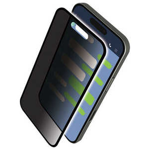 エレコム　ELECOM iPhone 17 ガラスフィルム 2次強化 フレーム付き のぞき見防止 左右 PMCA25AFLGFPF2H