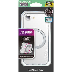 �G���R�� ELECOM iPhone 17e iPhone16e �n�C�u���b�h�P�[�X �Ɍ� MAGKEEP �X�^���h �V���o�[ PM-A25SMGSTKSV
