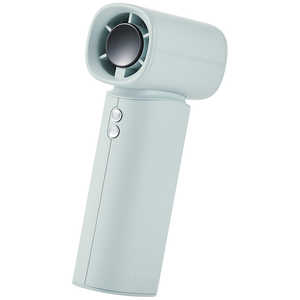 エレコム　ELECOM ハンディファン 携帯扇風機 コンパクト ナトリウムイオン電池 100段階風量 数字表示(残量・風量) USB Type-C充電 自動安全OFF ハンドストラップ付き グリーン FAN-U265GN