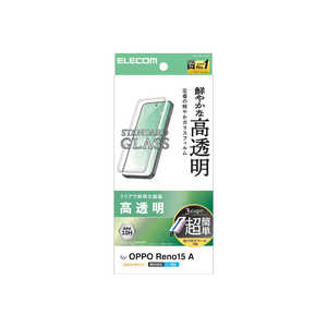 �G���R�� ELECOM OPPO Reno15A �K���X�t�B���� ������ ���ȒP�\��t���c�[�� PM-O261FLGGT