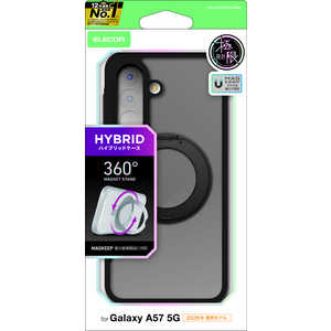 �G���R�� ELECOM Galaxy A57 5G/�n�C�u���b�h�P�[�X MAGKEEP �X�^���h�Ɍ� ���o�[�R�[�g/�}�b�g�u���b�N PM-G265MGSTKMBK