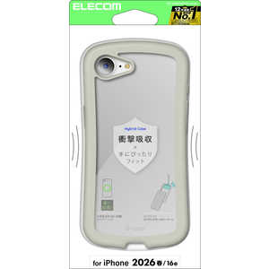 �G���R�� ELECOM iPhone 17e Grippy �t���[���J���[ ���^���X�e�b�J�[�t�O���[�W�� PM-A26SGRPFCGB