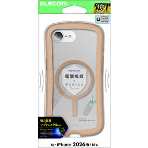 �G���R�� ELECOM iPhone 17e Grippy �t���[���J���[ MAGKEEP�x�[�W�� PM-A26SGRPFMBE