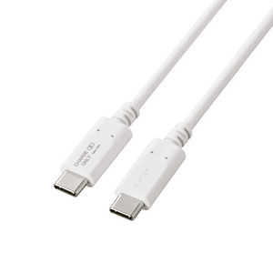 エレコム　ELECOM USB Type-C to USB Type-Cケーブル/USB Power Delivery対応/60W対応/スタンダード/充電専用/1.0m/ホワイト MPA-CCFC10WH