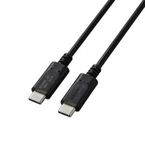 エレコム　ELECOM USB Type-C to USB Type-Cケーブル/USB Power Delivery対応/60W対応/スタンダード/充電専用/2.0m/ブラック MPA-CCFC20BK