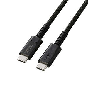 エレコム　ELECOM USB Type-C to USB Type-Cケーブル/USB Power Delivery対応/60W対応/高耐久/充電専用/1.0m/ブラック MPA-CCFCS10BK