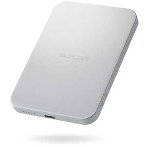 �G���R�� ELECOM ���o�C���o�b�e���[ 5000mAh ���^8.5mm ���C�����X�[�d �ő�15W �}�O�l�b�g�� USB-C�|�[�g×1 Qi2���� �@���������݉� PSE�K�� DE-C95-5000SV