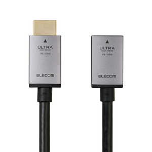 エレコム　ELECOM HDMI 延長ケーブル 2m 8K/60Hz 4K/120Hz 最大48Gbps HDMI2.1 ウルトラハイスピード HDR・eARC・VRR対応 ブラック DH-HD21EX20BK