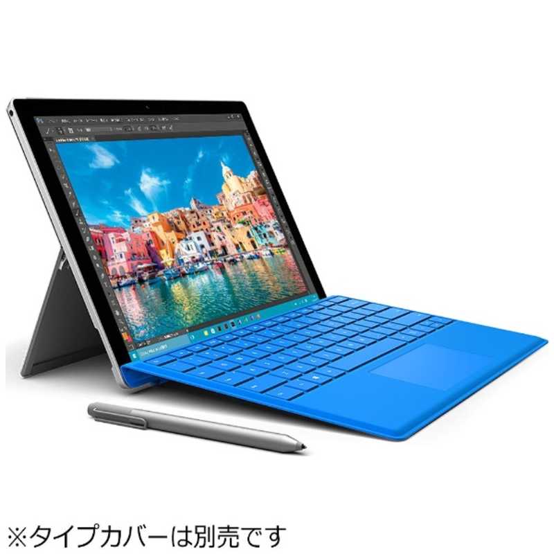 マイクロソフト　Microsoft マイクロソフト　Microsoft キーボード別売「Surface Pro 4（Core-M／128GB／4GBモデル）」 Windowsタブレット［Office付き・12.3型］ （シルバー） SU300014 SU300014