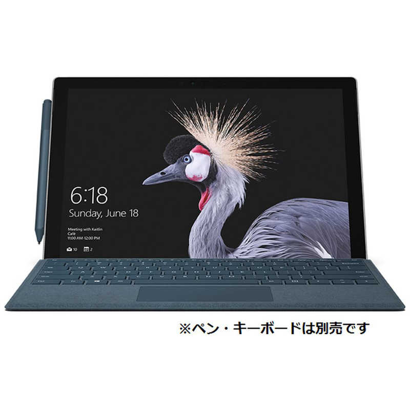 マイクロソフト　Microsoft マイクロソフト　Microsoft キーボード別売「Surface Pro LTE Advanced（ペン非同梱モデル）」【LTE対応 SIMフリー】Windowsタブレット　シルバー GWM-00009 GWM-00009