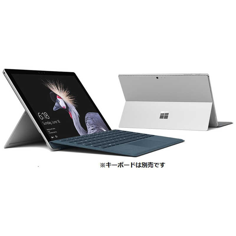 マイクロソフト　Microsoft マイクロソフト　Microsoft キーボード別売「Surface Pro LTE Advanced（ペン非同梱モデル）」【LTE対応 SIMフリー】Windowsタブレット　シルバー GWM-00009 GWM-00009