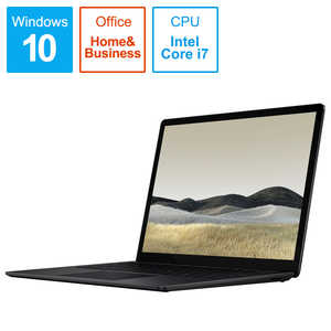 マイクロソフト　Microsoft ノｰトパソコン Surface Laptop 3(サｰフェス ラップトップ3) [13.5型 /intel Core i7 /SSD:256GB /メモリ:16GB] VEF-00039 ブラック